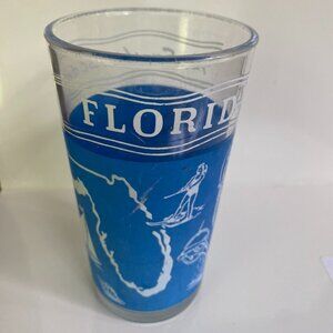 Florida Sunshine State Vintage 5 inch Orange Juice Glass